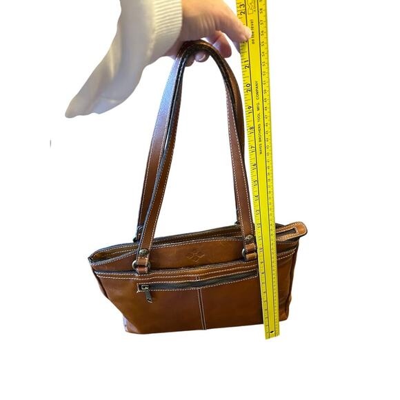 Patricia Nash Poppy Tote Heritage Shoulder Bag Brown Leather With Dust Bag - Picture 6 of 9